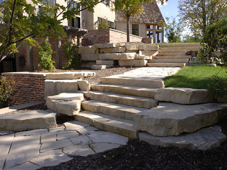 Natural Stone Double A Lawnscaping, Natural Stone Landscaping